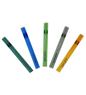 Glass One-Hitter X PUFF (Various Colors), Color: Green