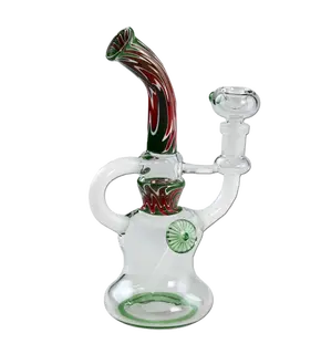 Recycler Bong Glass Art green