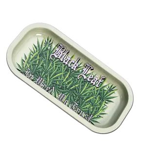 Metal Rolling Tray In Weed We Trust