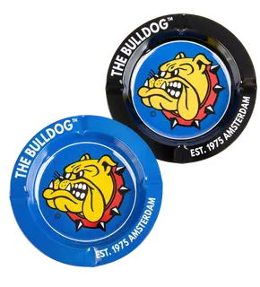 The Bulldog Original Metal Ashtray (various colors), Weight: 34, Color: Blue