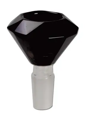 Glass Bucket Diamond Black 14.5 mm