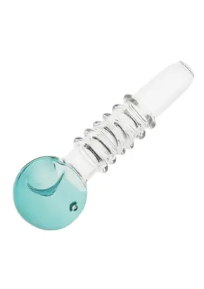 Glass Smoking Pipe Lollipop 12 cm (Pink), Color: Turquoise