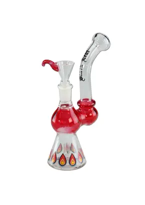 Black Leaf Compact Red Bong 185mm