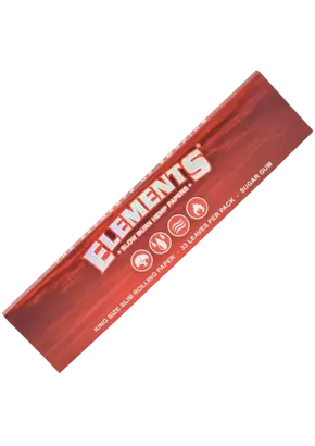 Rolling Papers Elements King Size Slim Red with Filters