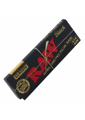 RAW BLACK 1¼ ქაღალდი ჯოინტებისთვის 84 მმ
