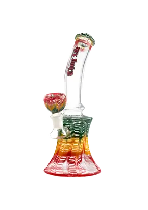 Colorful Bent Neck Series Bong by Thug Life