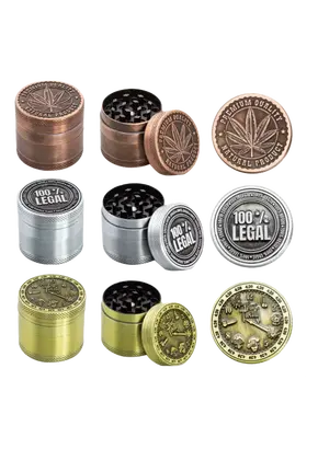 Amsterdam 420 Grinder 4-Part 63mm, Color: Golden