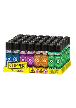 Зажигалка Lucky Eye от Clipper (разные цвета), Цвет: синий