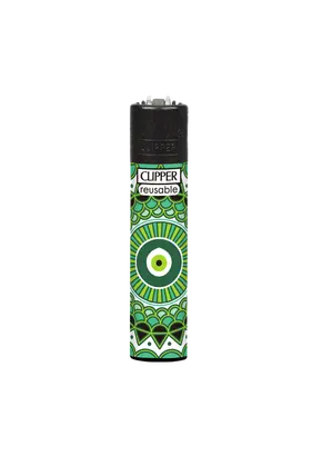 Clipper Lucky Eye Lighter (Various Colors), Color: Green