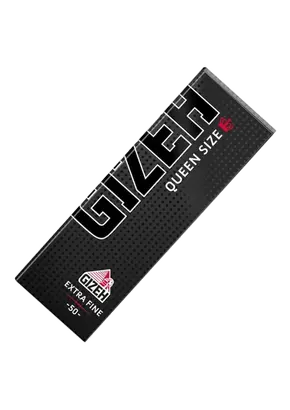 GIZEH BLACK Queen Size 1¼ Extra Fine Rolling Papers, 50 pcs