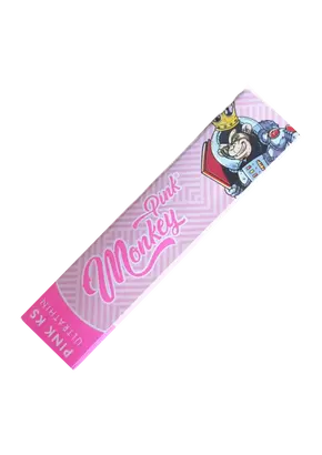 Monkey King Pink KS Slim Rolling Papers, 32 pcs