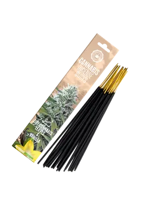 Cannabis Incense Sticks – Vanilla and Dry Cannabis Leaves Scented