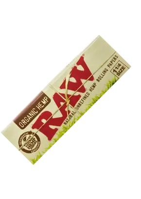 Бумага для самокруток RAW Unrefined Organic Hemp 1¼ 50 шт