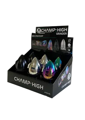 Champ High Spaceship Grinder (Various Colors), Color: Black