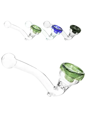 Amsterdam Glass Pipe 11cm (various colors), Color: Green