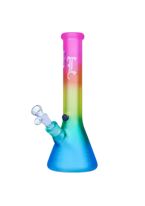 Black Leaf Rainbow Bong 35cm