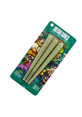 Dutch Cones Green Hemp King Size მინის თასი 3 ც