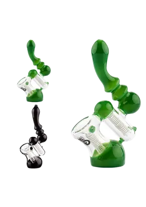 Grace Glass Saxo Bubbler (სხვადასხვა ფერები), ფერი: მწვანე