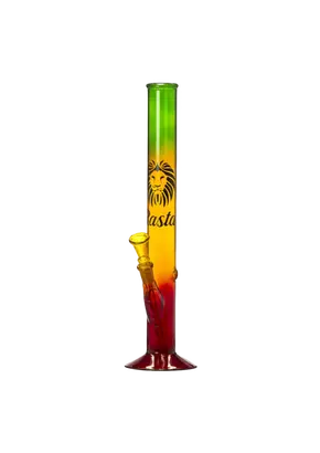 Rasta Straight Glass Bong 35cm