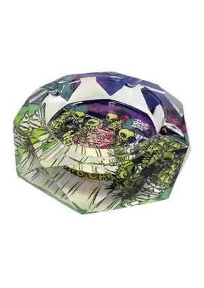 Best Buds Crystal Ashtray Wedding Cake with Giftbox