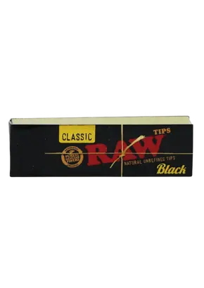 RAW Black Classic Filter Tips 50 pcs