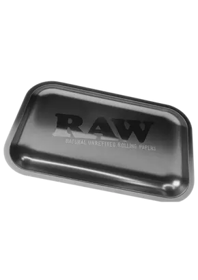 RAW All Black Metal Rolling Tray