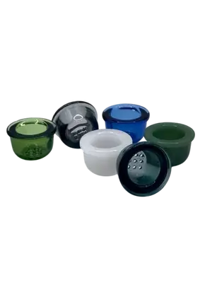 Glass Screens for Bongs and Bottles (Various Colors), Color: White