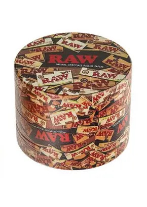 RAW Branded Metal Grinder (Brown) 50mm, Color: Brown