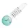 Стеклянная трубка Lollipop 12 cm (разные цвета), Цвет: бирюзовый