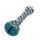 Artistic Glass Pipes with Large Bowls and Unique Designs, Color: Light Blue