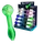Champ High Glass Pipe: Durable and Stylish Smoking Accessory, Color: Green