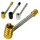 Foldable 10cm Metal Pipe: Compact, Flexible & Travel-Ready, Color: Golden