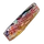 Stylish Borosilicate Glass Shotgun Pipe with Unique Weave Design, Color: Red