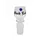 Rounded Glass Bowl Black Leaf 18.8 mm, Bowl Joint Size: 18.8, Color: Blue