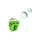 Glass Skull Pipe (Multi-Colored) 12cm, Color: Green