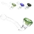 Amsterdam Glass Pipe 11cm – Stylish, Compact, and Smooth Airflow Control, Color: Green