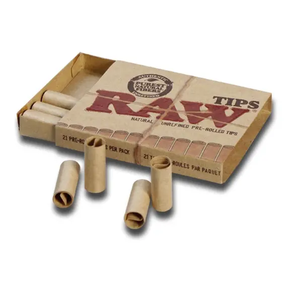 RAW Filter Tips pre-rolled 21 pcs