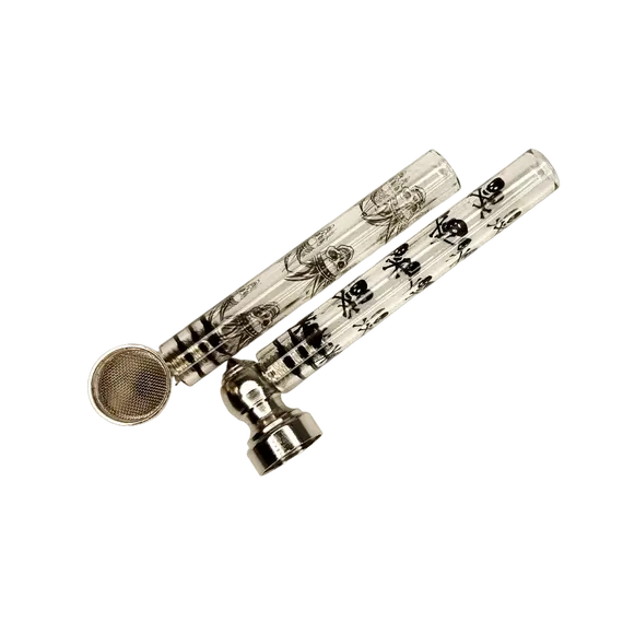 Glass Pipe with Metal Bowl and 5 Screens, 2 image