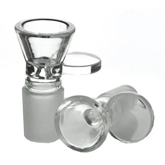Handy Glass Bowl with Handle, Bowl Joint Size: 14.5, Color: Transparent