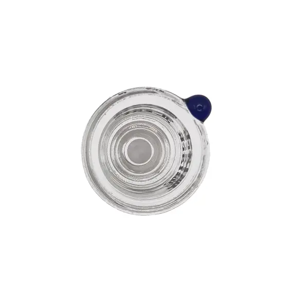 Glass Bowl Black Leaf Large 18.8 mm, Bowl Joint Size: 18.8, Color: Blue, 4 image