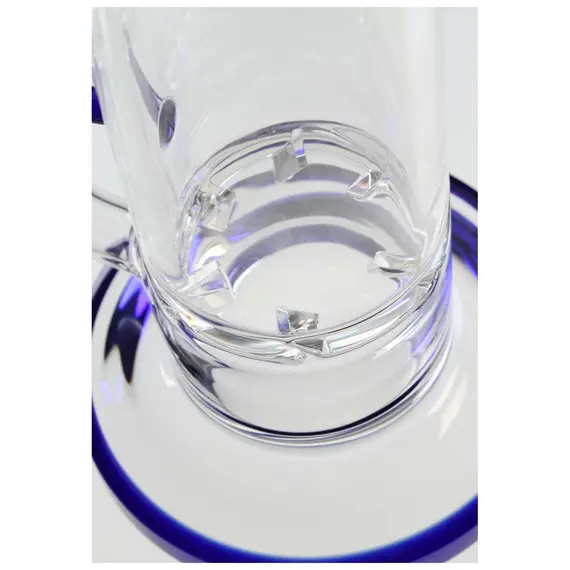 Glass Bubbler Black Leaf with Turbine Disc, 2 image