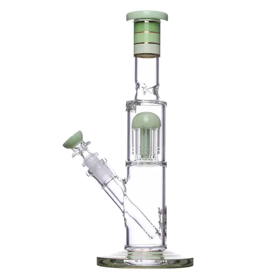 Green Glass Bong Medusa with Tree Arm Percolator by Phoenix