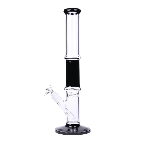 Straight Glass Bong Tower Torsion Black