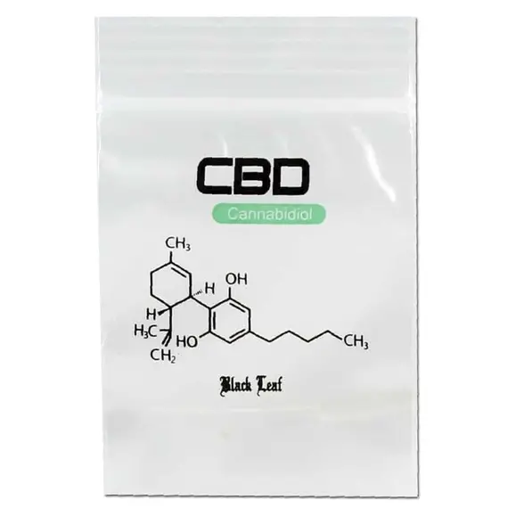 Ziplocks Black Leaf 40x60 mm 100 pcs