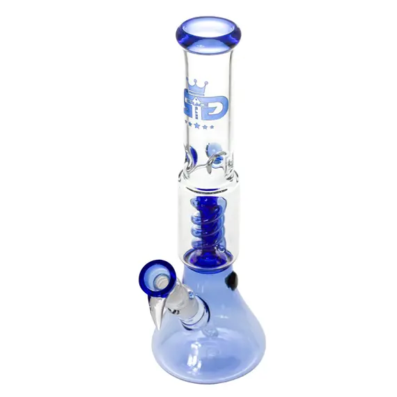 Бонг Small Boy Blue Beaker Spiral Perc от Grace Glass, изображение 3