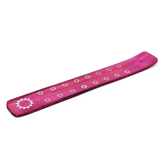 Satya Wooden Incense Holder Sun Print