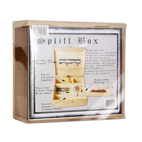 Кейс для самокруток и аксессуаров Spliff Box большой 172x152x63мм, изображение 2
