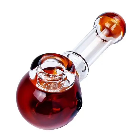 ​Glass Orange Smoking Pipe Illadelph