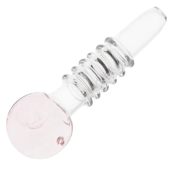 Glass Smoking Pipe Lollipop 12 cm, Color: Pink