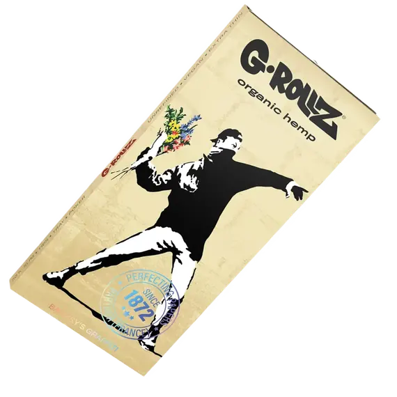 G-Rollz Banksy Organic Hemp Rolling Papers: Art in Every Puff